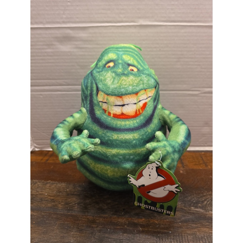 NWT 2018 Ghostbusters Plush Slimer Green Slime Stuffed Animal By Toy Factory